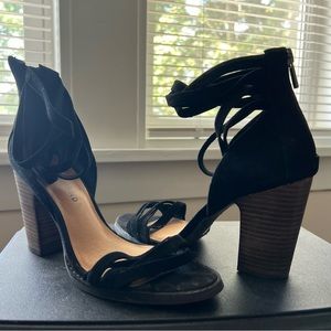 Lucky Brand Black Block Heel Size 7.5